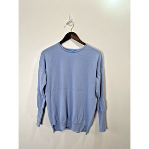 J. McLaughlin Women’s Cashmere Sweater Size S Periwinkle Blue Minimalist‎ Luxury